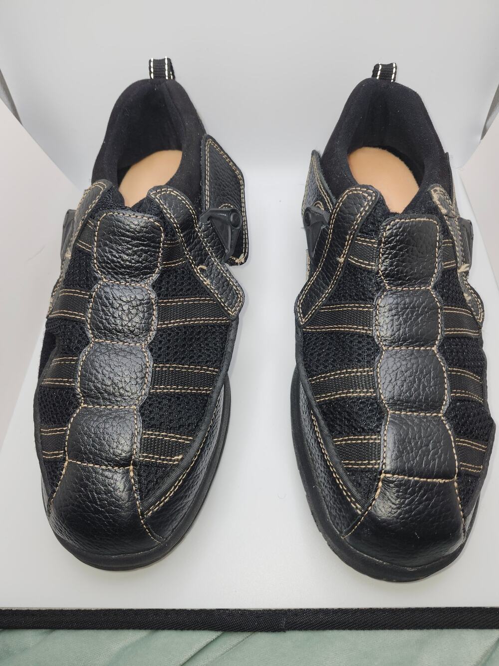Dr Comfort 9610 Men's Size 11 XW Black Leather Diabetic Shoes Edward X Depth